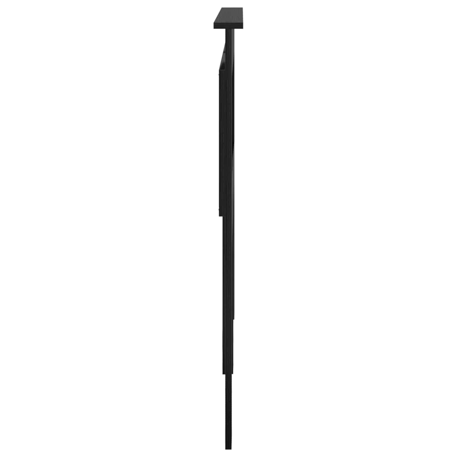 Uzglavlje s uzglavljem Crni hrast 150 cm Konstruirano drvo