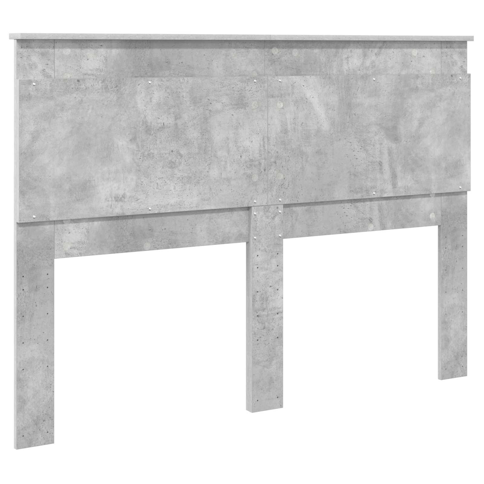 Uzglavlje s uzglavljem Betonski sivi 140 cm Konstruirano drvo