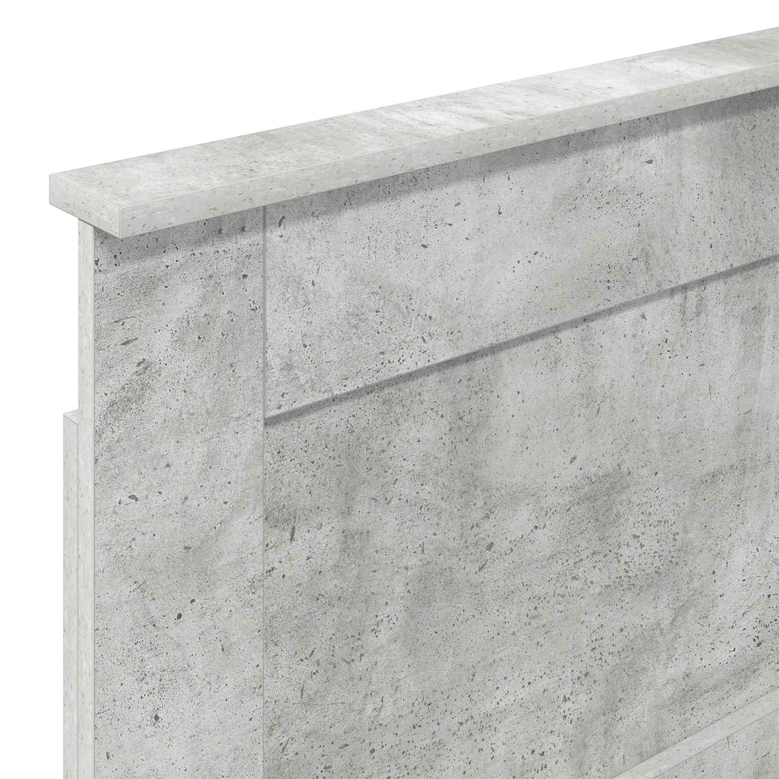 Uzglavlje s uzglavljem Betonski sivi 100 cm Konstruirano drvo