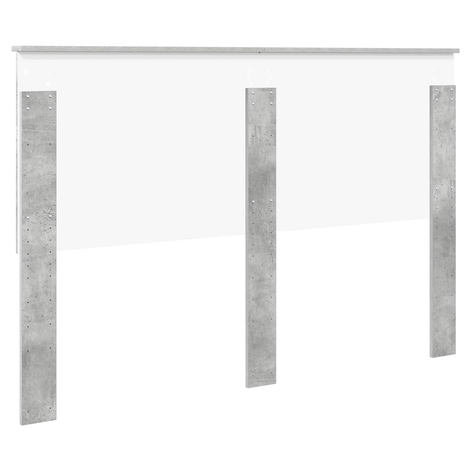 Uzglavlje s uzglavljem Betonski sivi 150 cm Konstruirano drvo