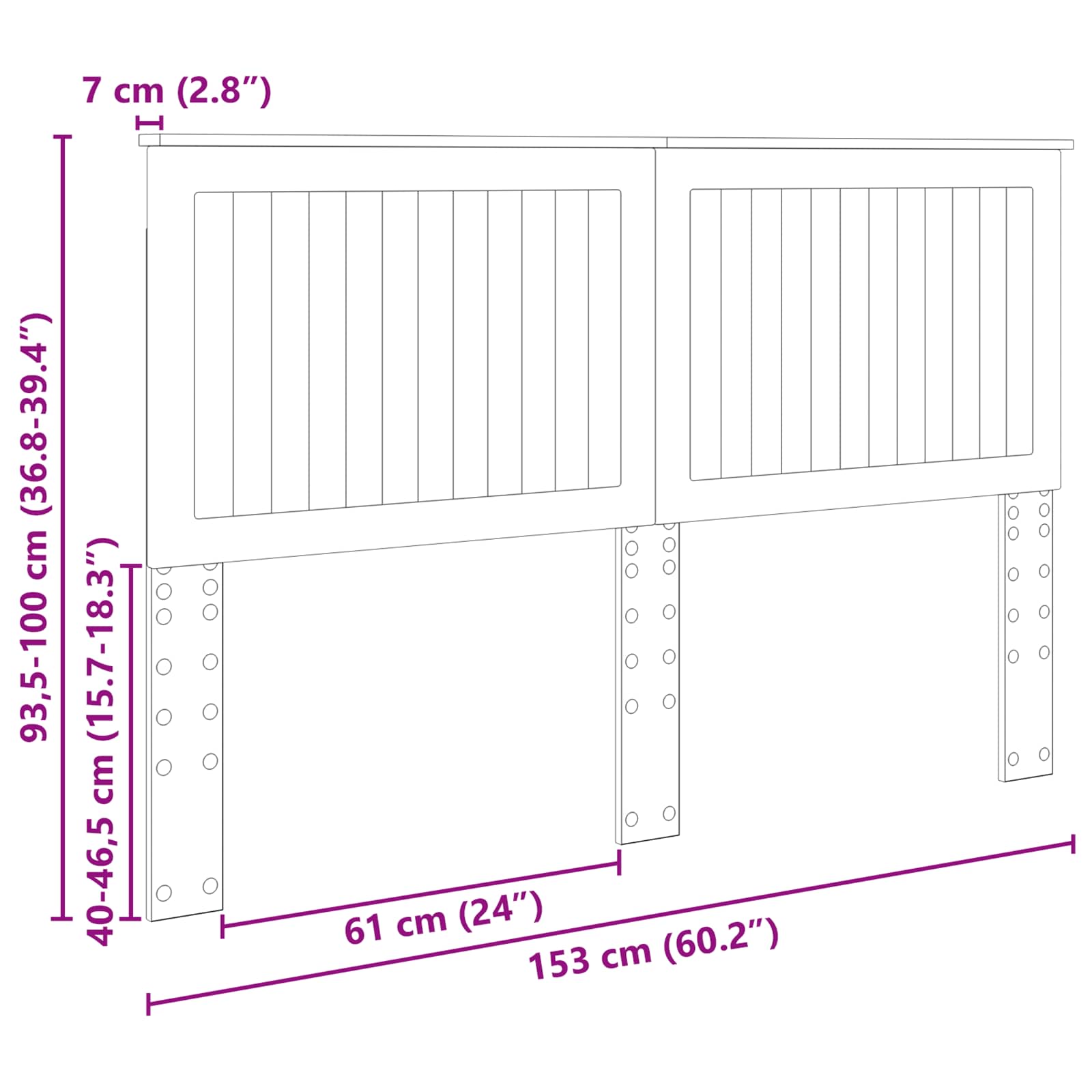 Uzglavlje s uzglavljem Siva Sonoma 150 cm Konstruirano drvo