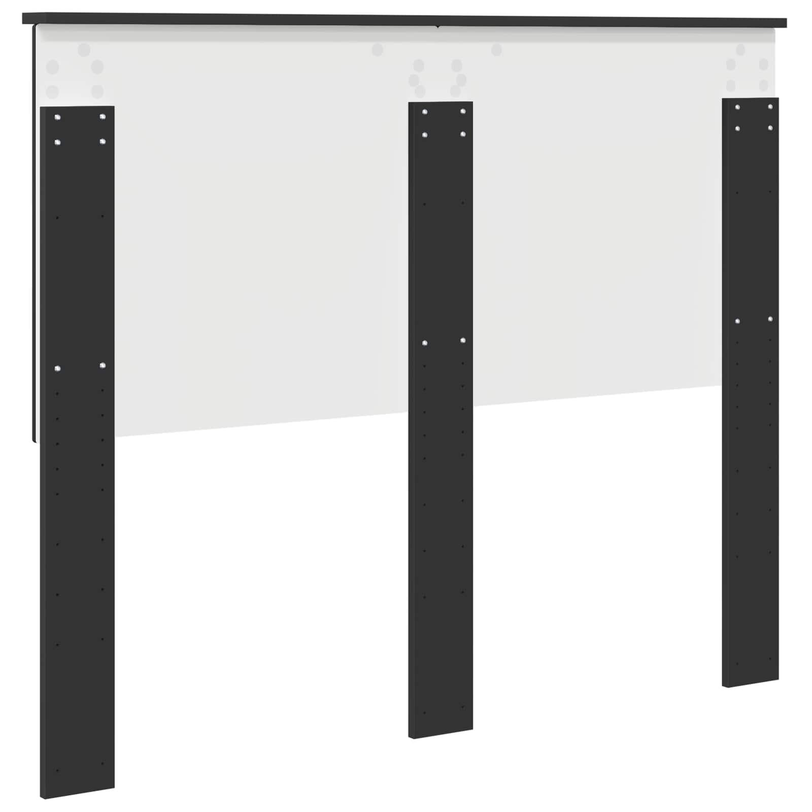 Uzglavlje s uzglavljem Crni hrast 135 cm Konstruirano drvo
