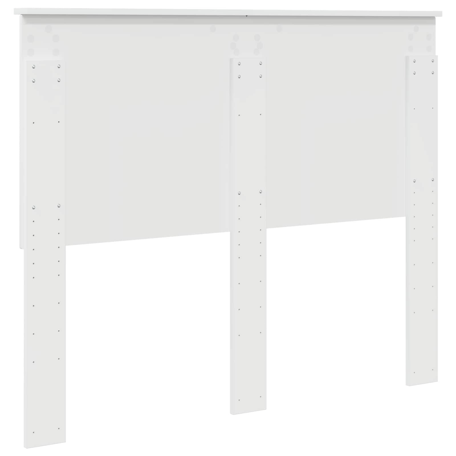 Uzglavlje s uzglavljem Sjajno bijelo 120 cm Konstruirano drvo