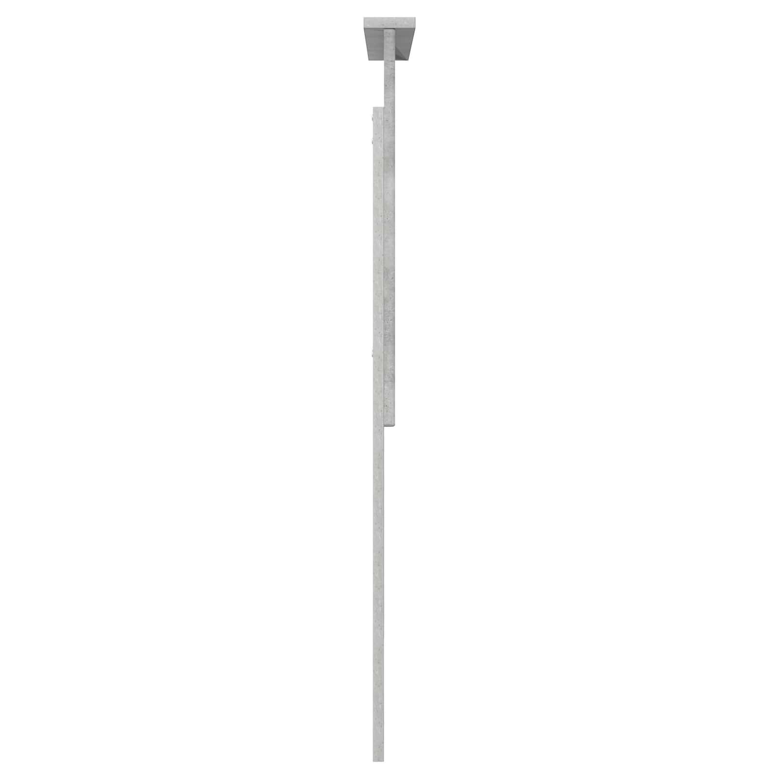 Uzglavlje s uzglavljem Betonski sivi 80 cm Konstruirano drvo