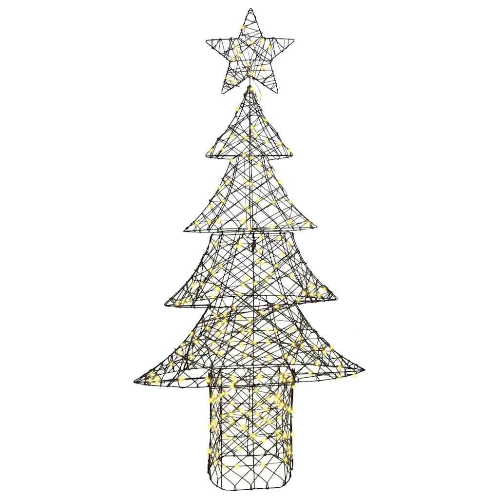 Božićno drvce s 240 LED svjetlima Topla bijela 180 cm Ratan