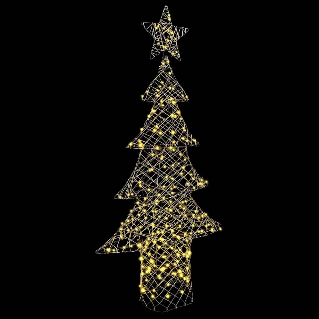 Božićno drvce s 240 LED svjetlima Topla bijela 180 cm Ratan