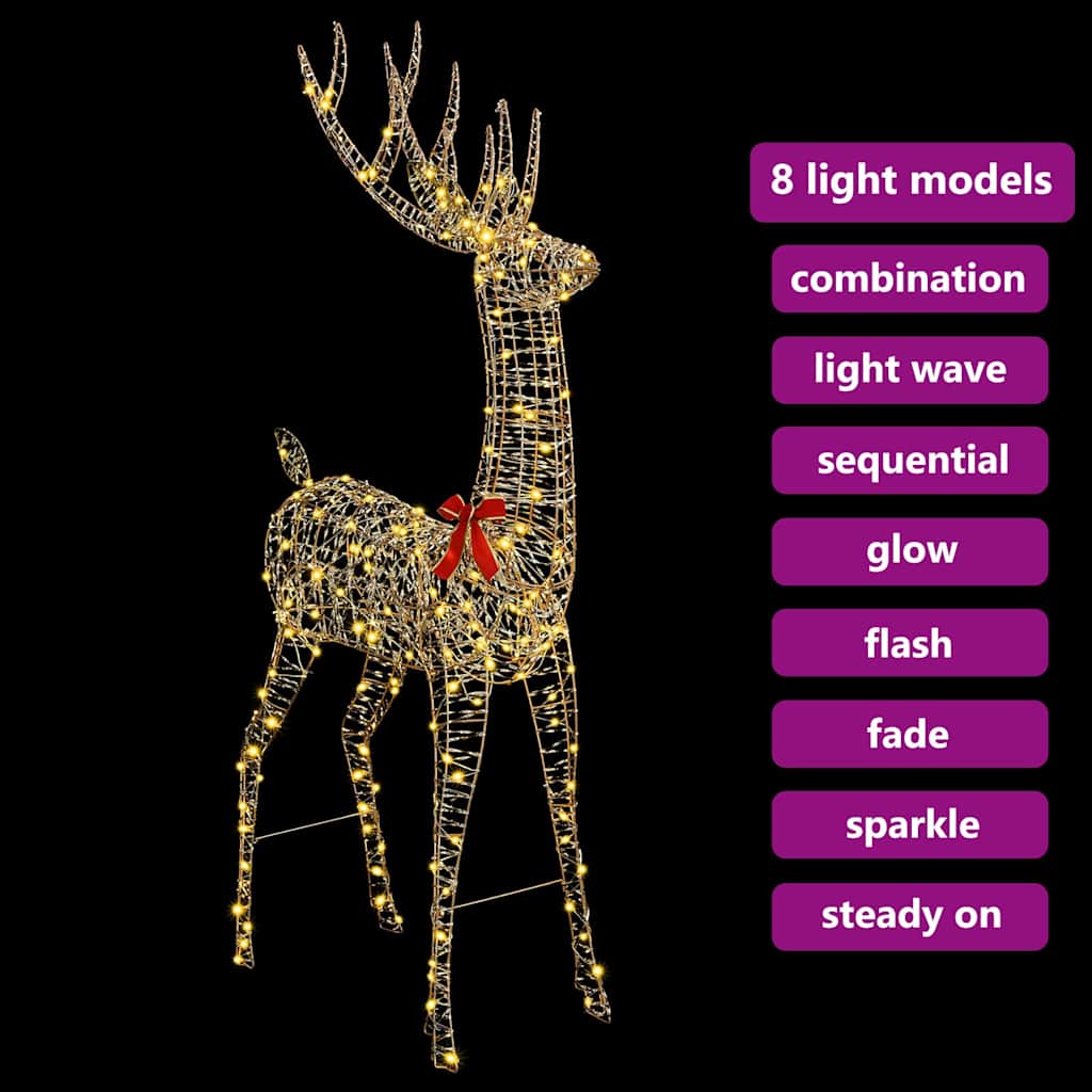 3D Ruzvelt 250 LED lampica Topla bijela 96 x 40 x 180 cm PET