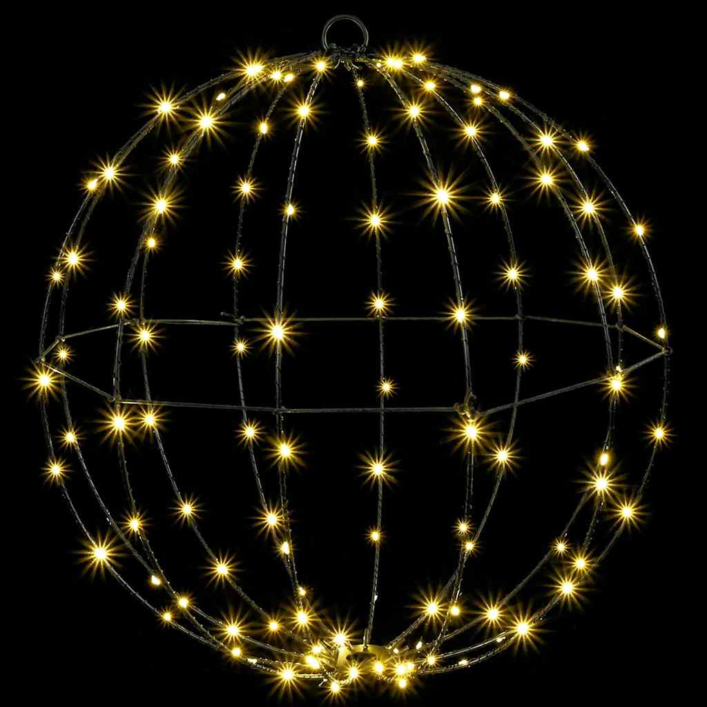 Lopta 2 kom. Topla bijela 50 x 50 x 52 cm Metal 320 LED lampica