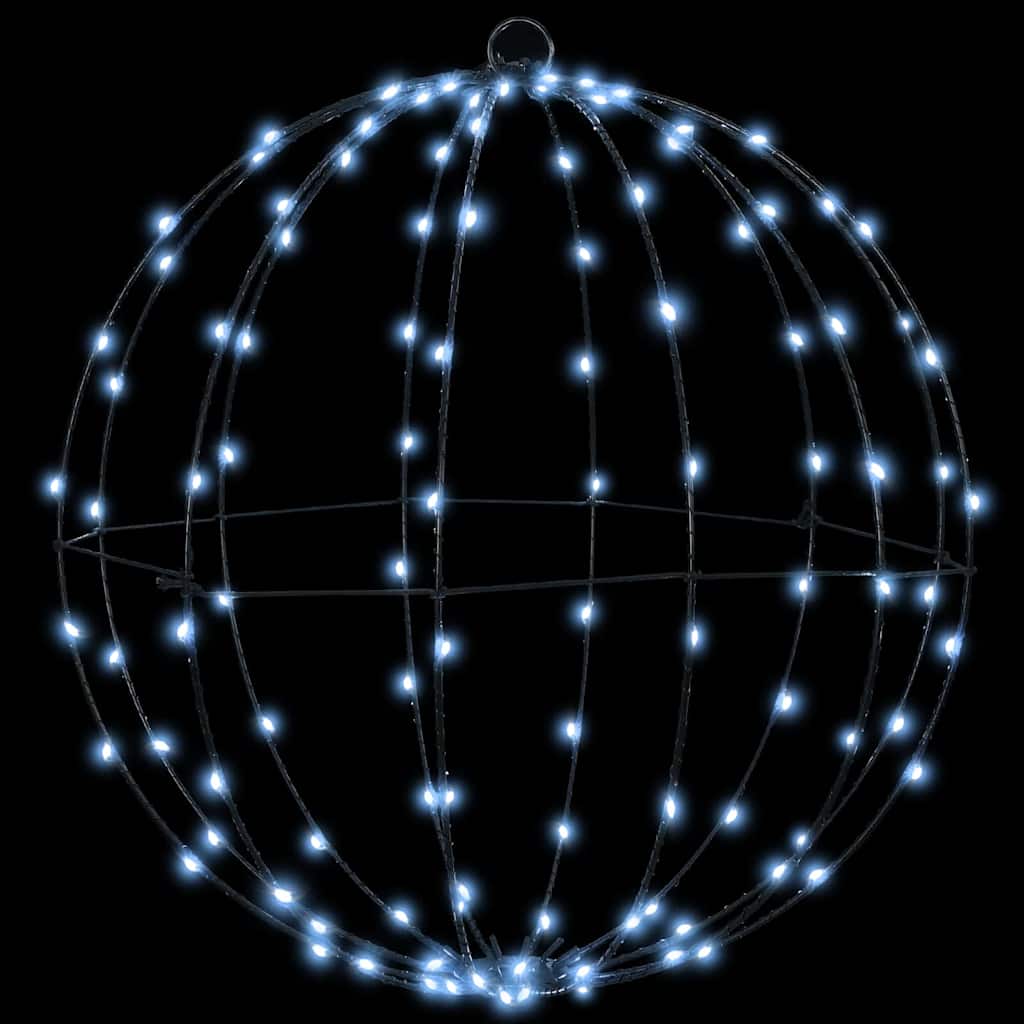 Lopta Hladna bijela 40 x 40 x 42 cm Metal 120 LED lampica