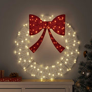 Vijenac s 60 LED svjetlima Topla bijela 76 x 76 x 8,5 cm Akril