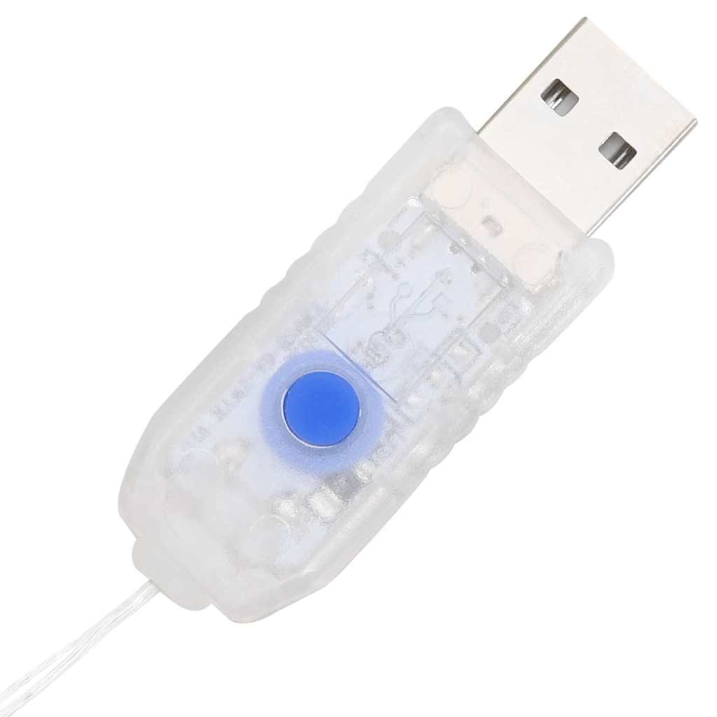 Vijenac s 80 LED svjetlima Šareni 92 x 92 x 9,5 cm Akril