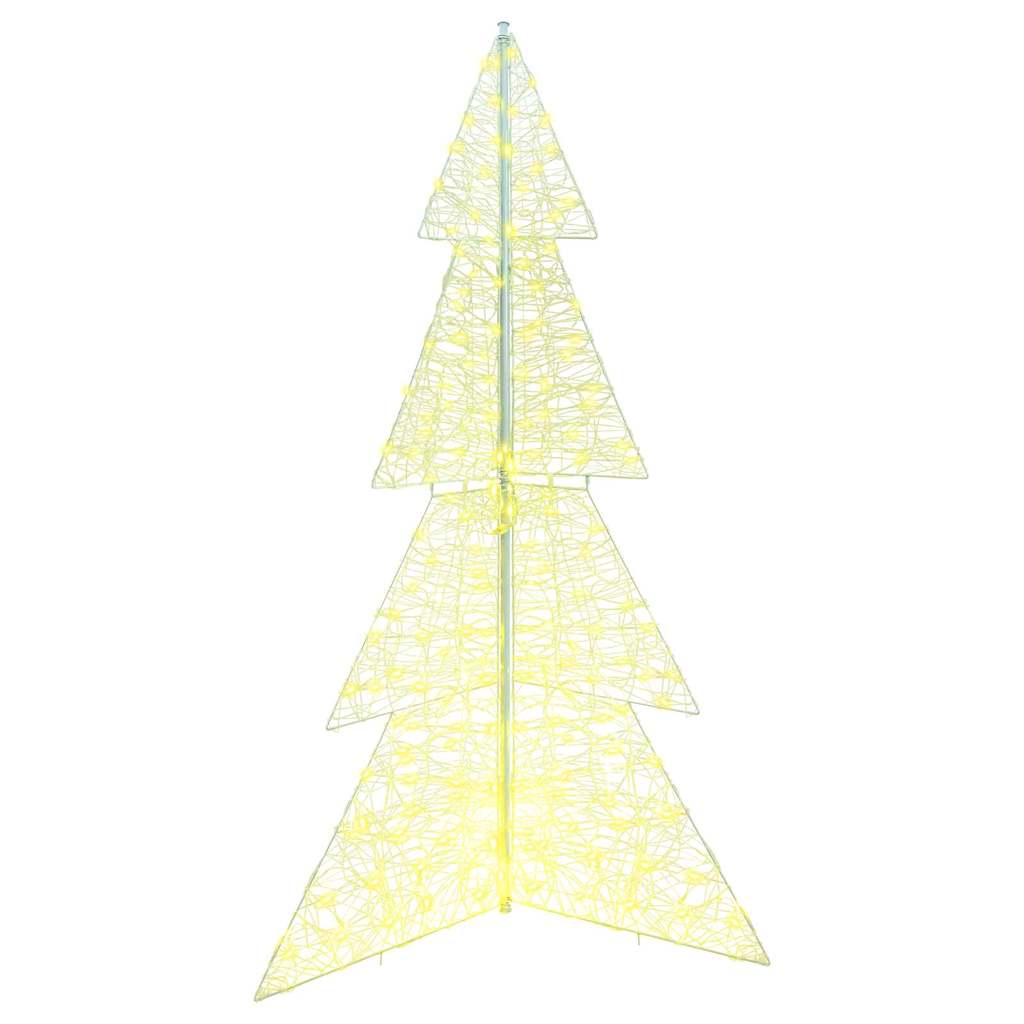 Božićno drvce s 240 LED svjetlima Topla bijela 180 cm Akril