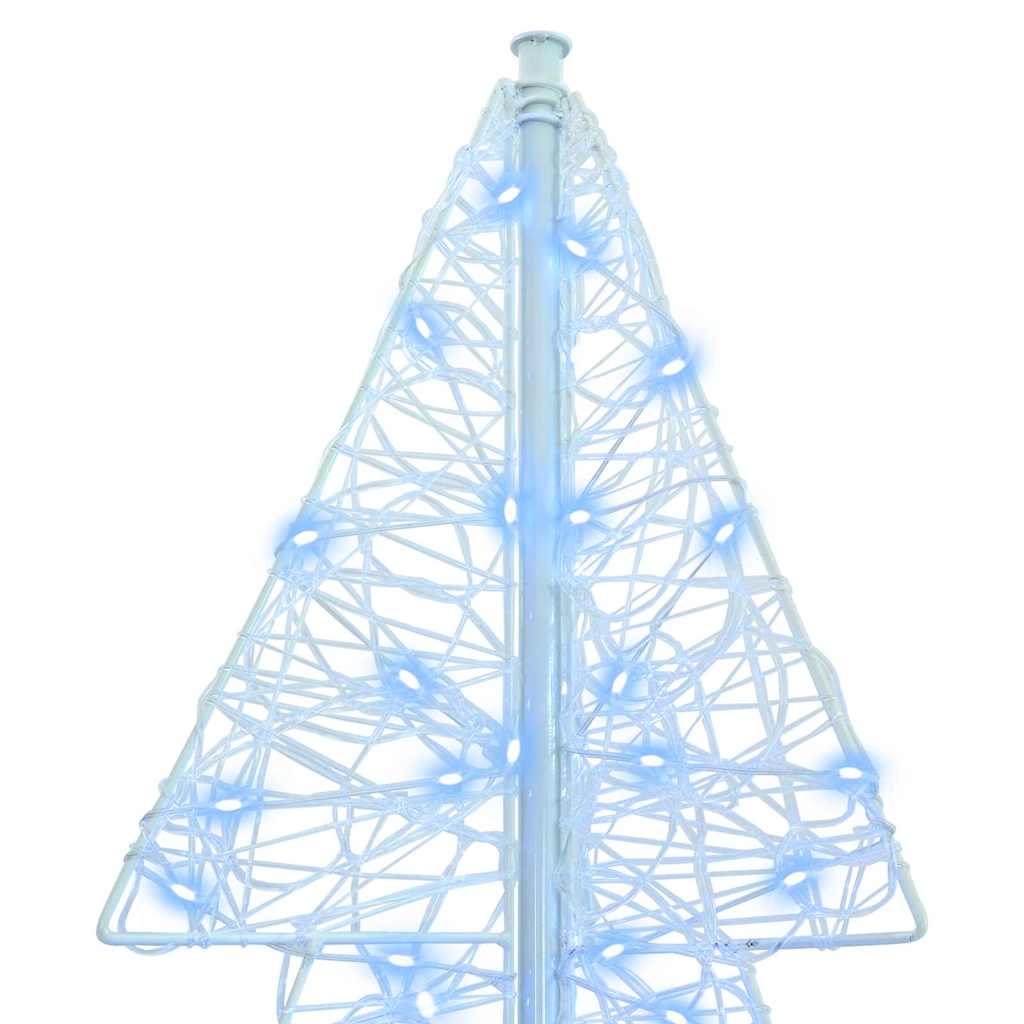 Božićno drvce s 240 LED svjetlima Hladna bijela 180 cm Akril