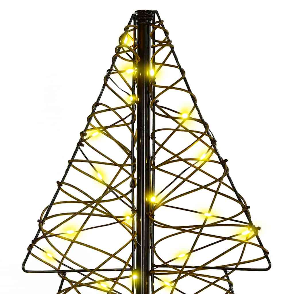 Božićno drvce s 100 LED svjetlima Topla bijela 120 cm Ratan