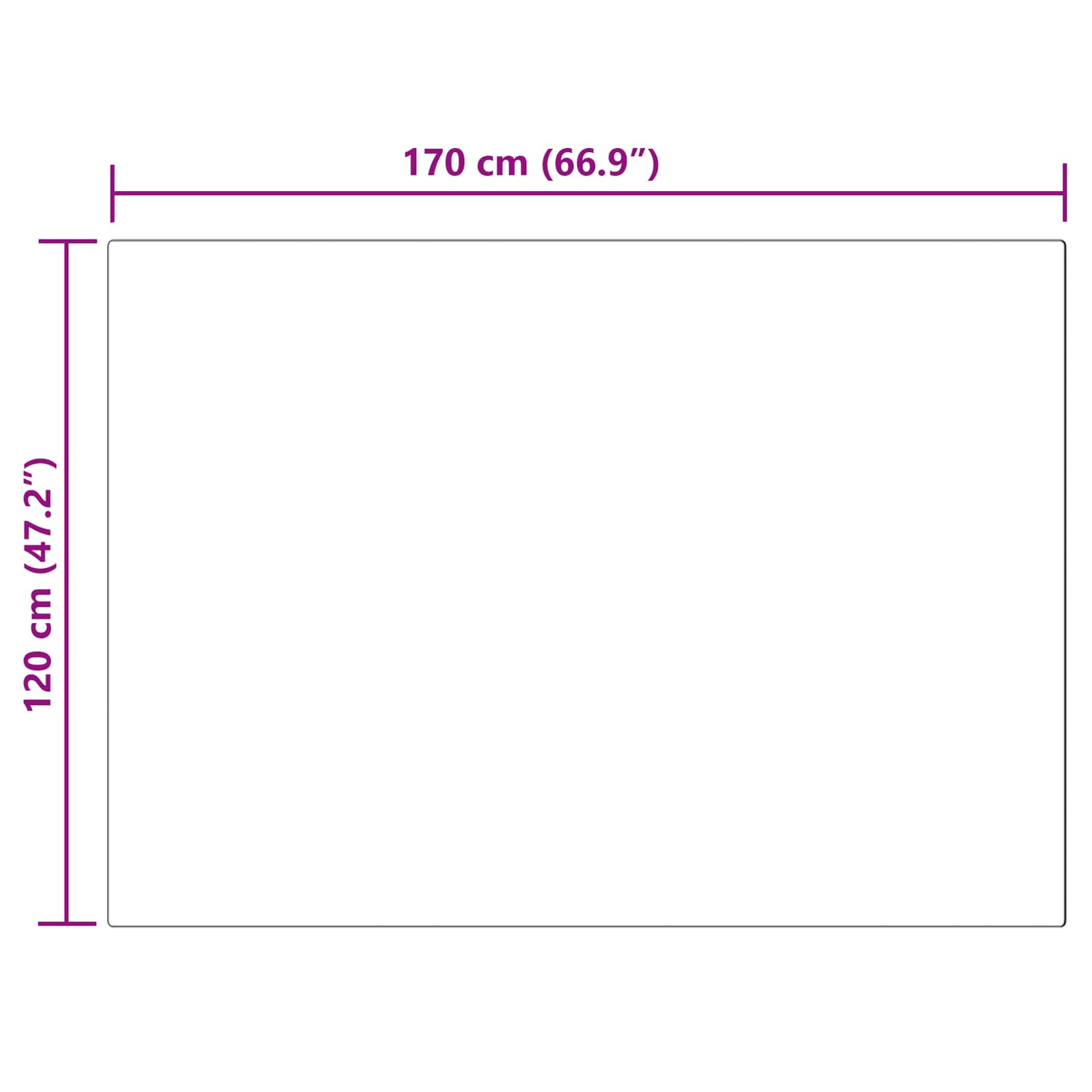 Tepih od umjetne ovčje kože TAFALLA Bijela 120 x 170 cm