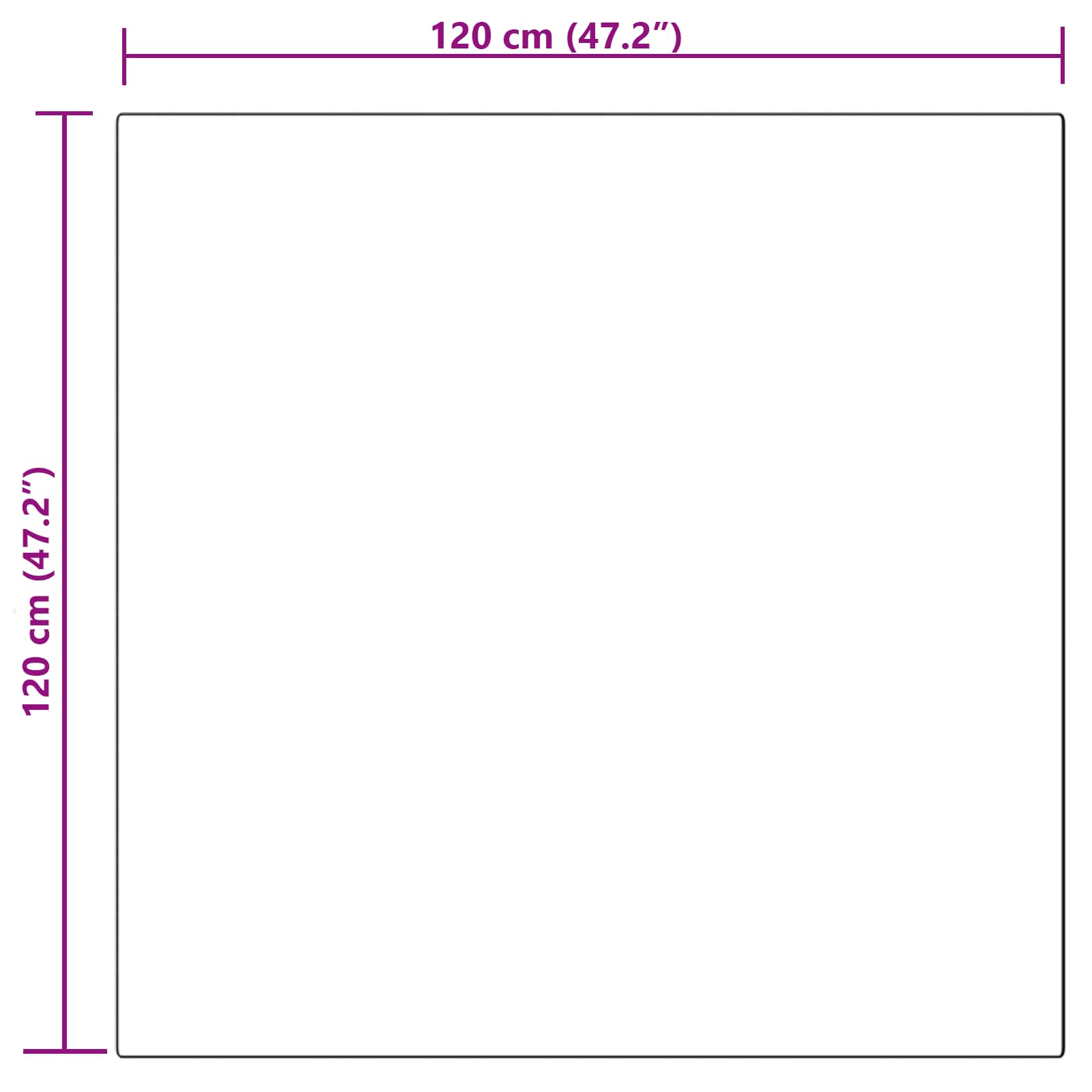Tepih od umjetne ovčje kože TAFALLA Bijela 120 x 120 cm