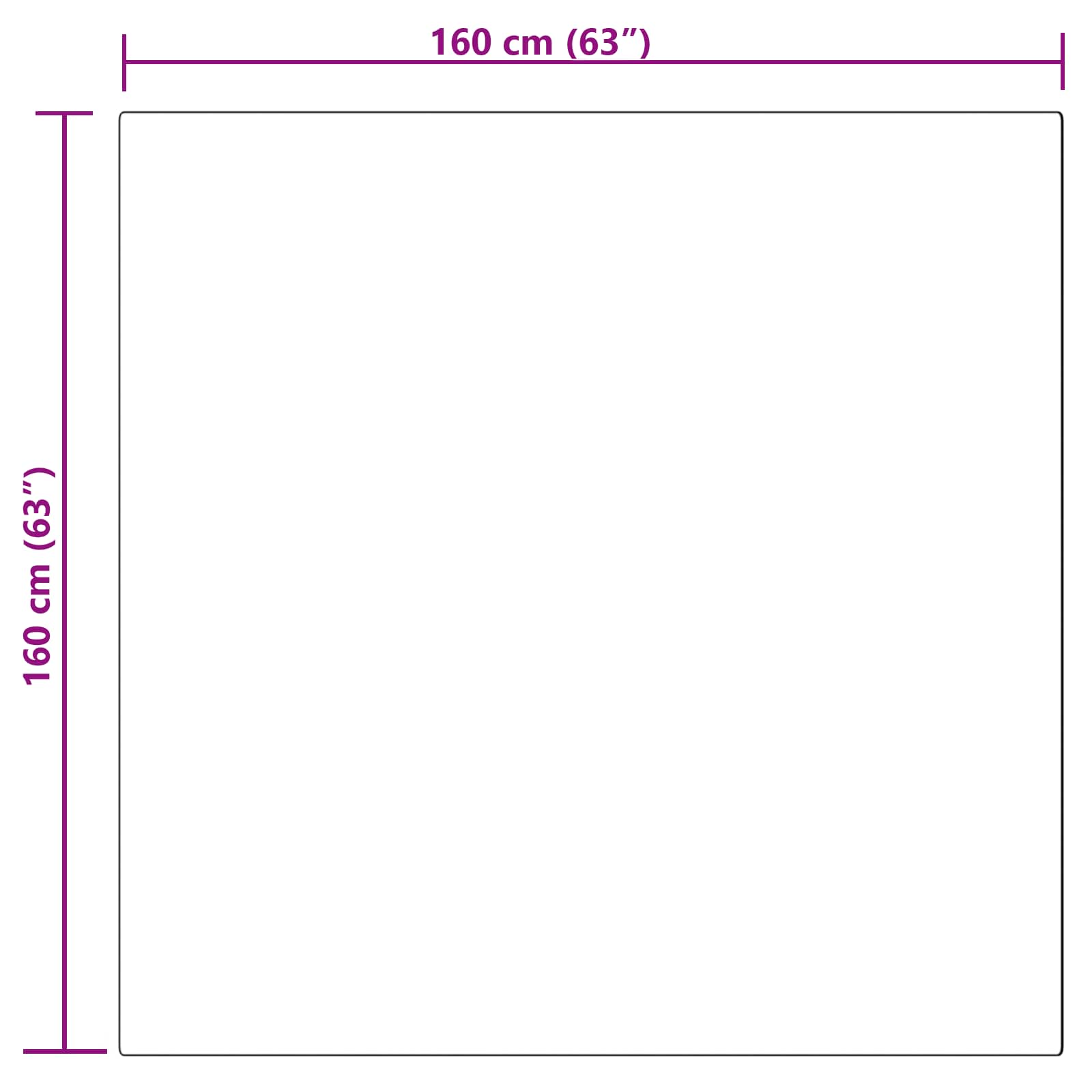 Tepih od umjetne ovčje kože TAFALLA Bež 160 x 160 cm Poliester