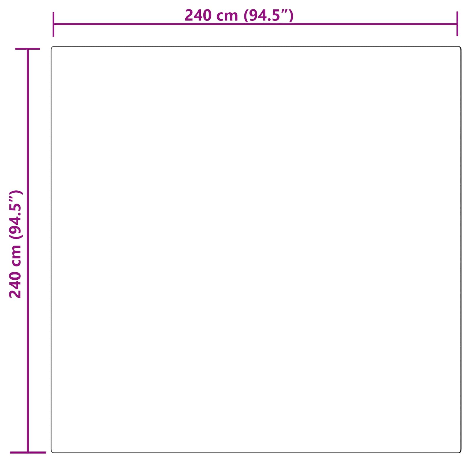 Tepih od umjetne ovčje kože TAFALLA Bež 240 x 240 cm Poliester