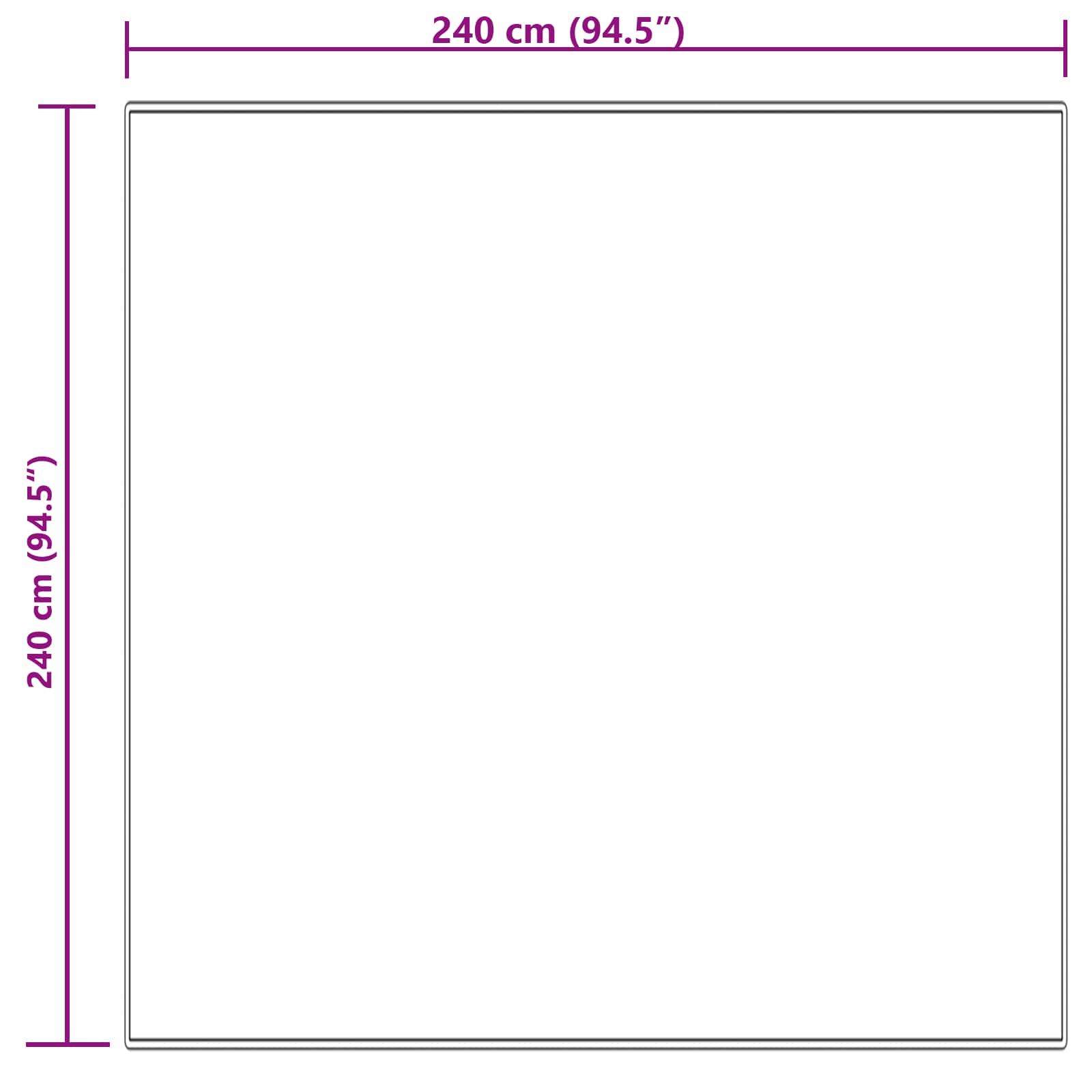 Tepih od umjetne ovčje kože TAFALLA Krem 240 x 240 cm Poliester