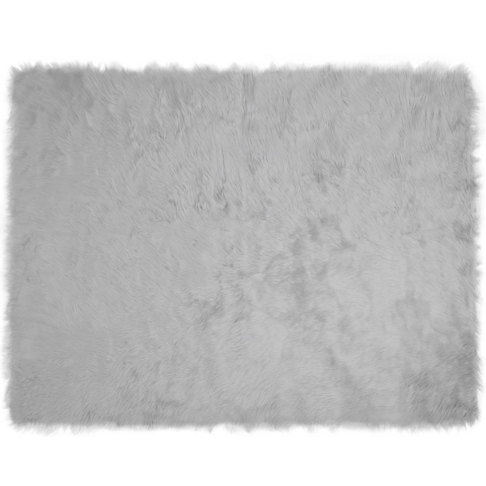 Tepih od umjetne ovčje kože TAFALLA Siva 240 x 340 cm Poliester