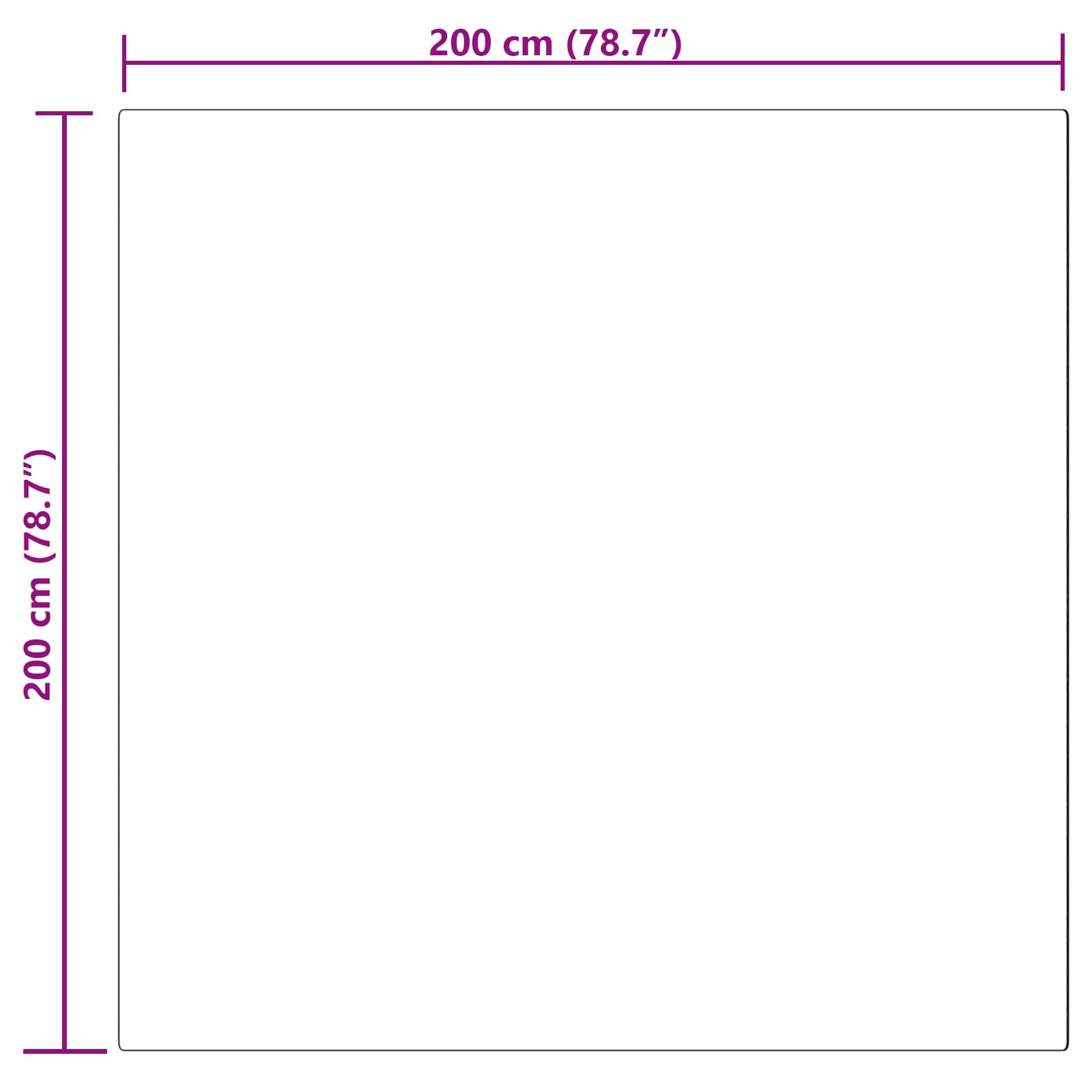 Tepih od umjetne ovčje kože TAFALLA Siva 200 x 200 cm Poliester