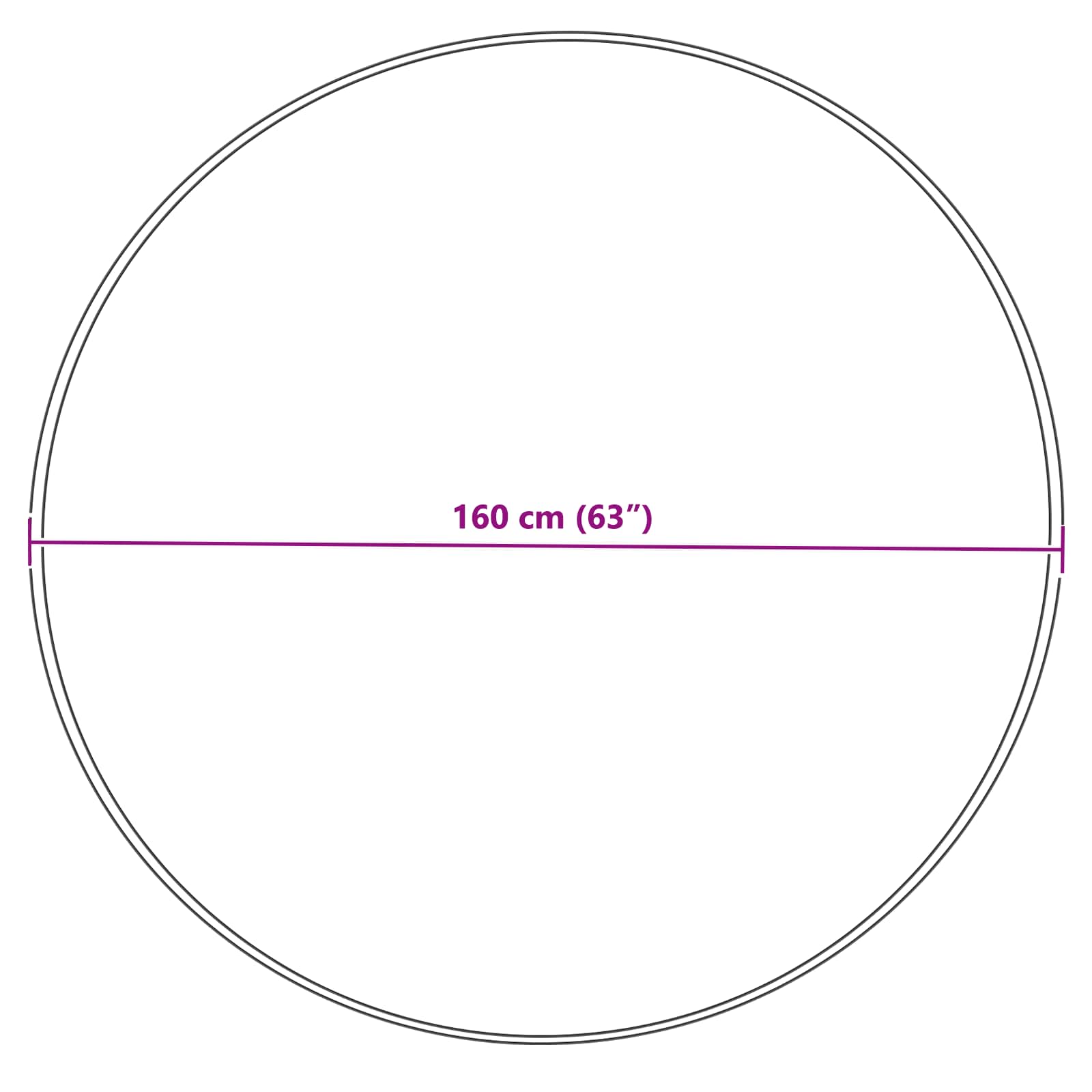 Tepih od umjetne ovčje kože TAFALLA Siva Ø 160 cm Poliester