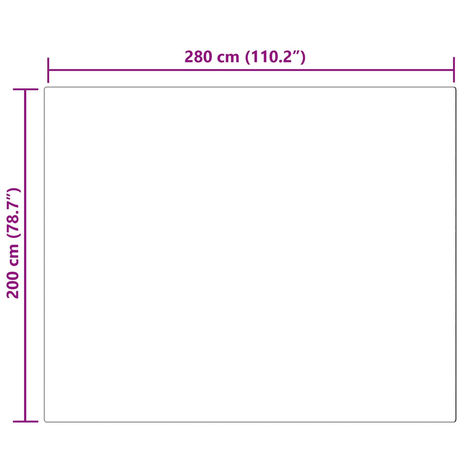 Tepih od umjetne ovčje kože TAFALLA Ružičasta 200 x 280 cm