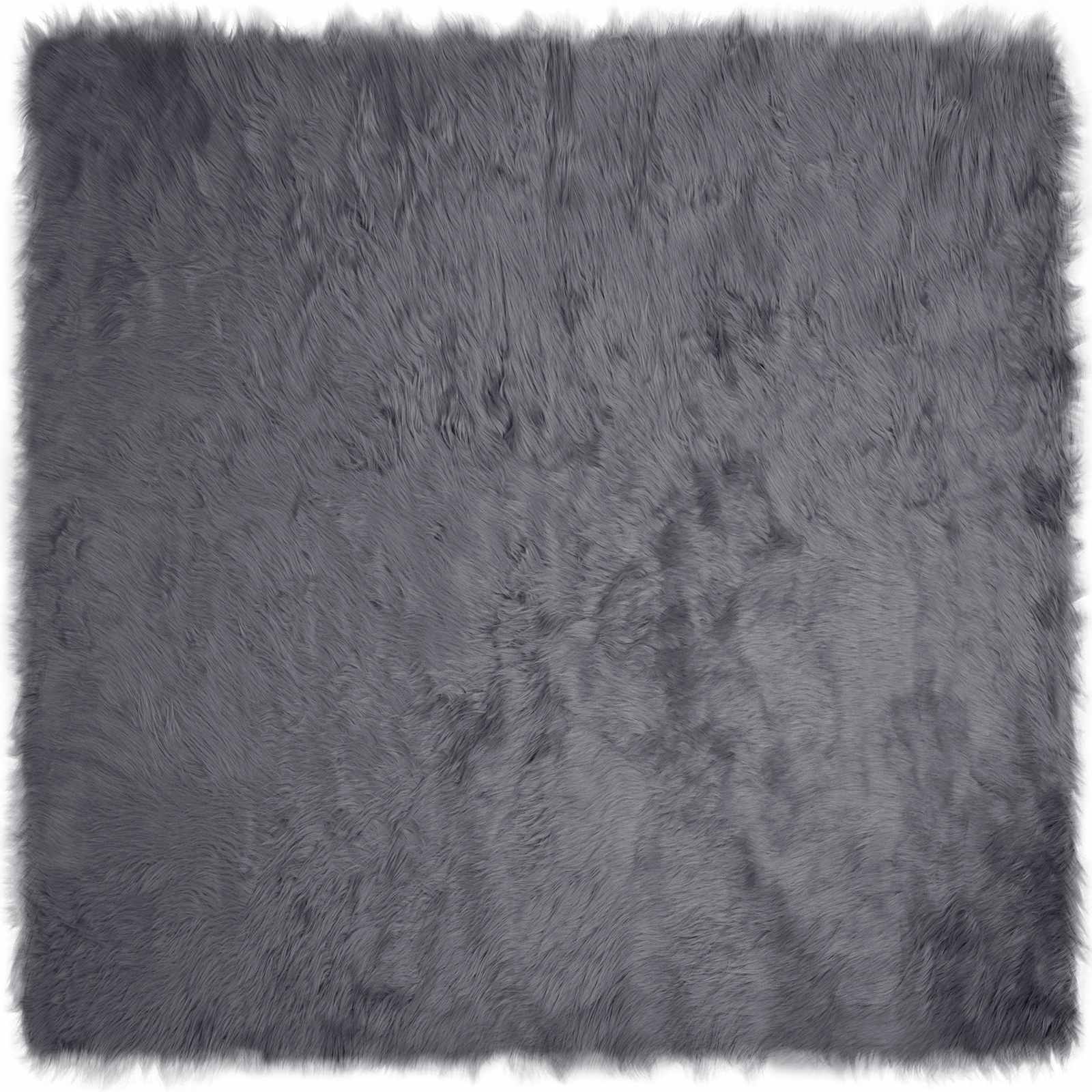 Tepih od umjetne ovčje kože TAFALLA Antracit 160 x 160 cm