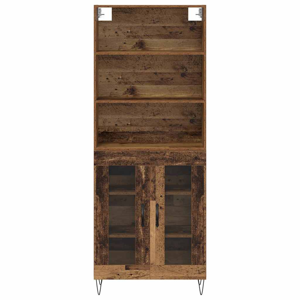 Highboard 2 pcs Staro drvo Konstruirano drvo