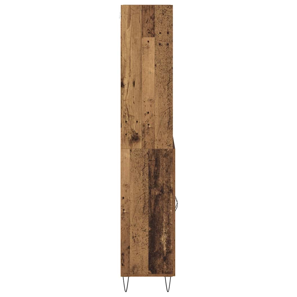 Highboard 2 pcs Staro drvo Konstruirano drvo