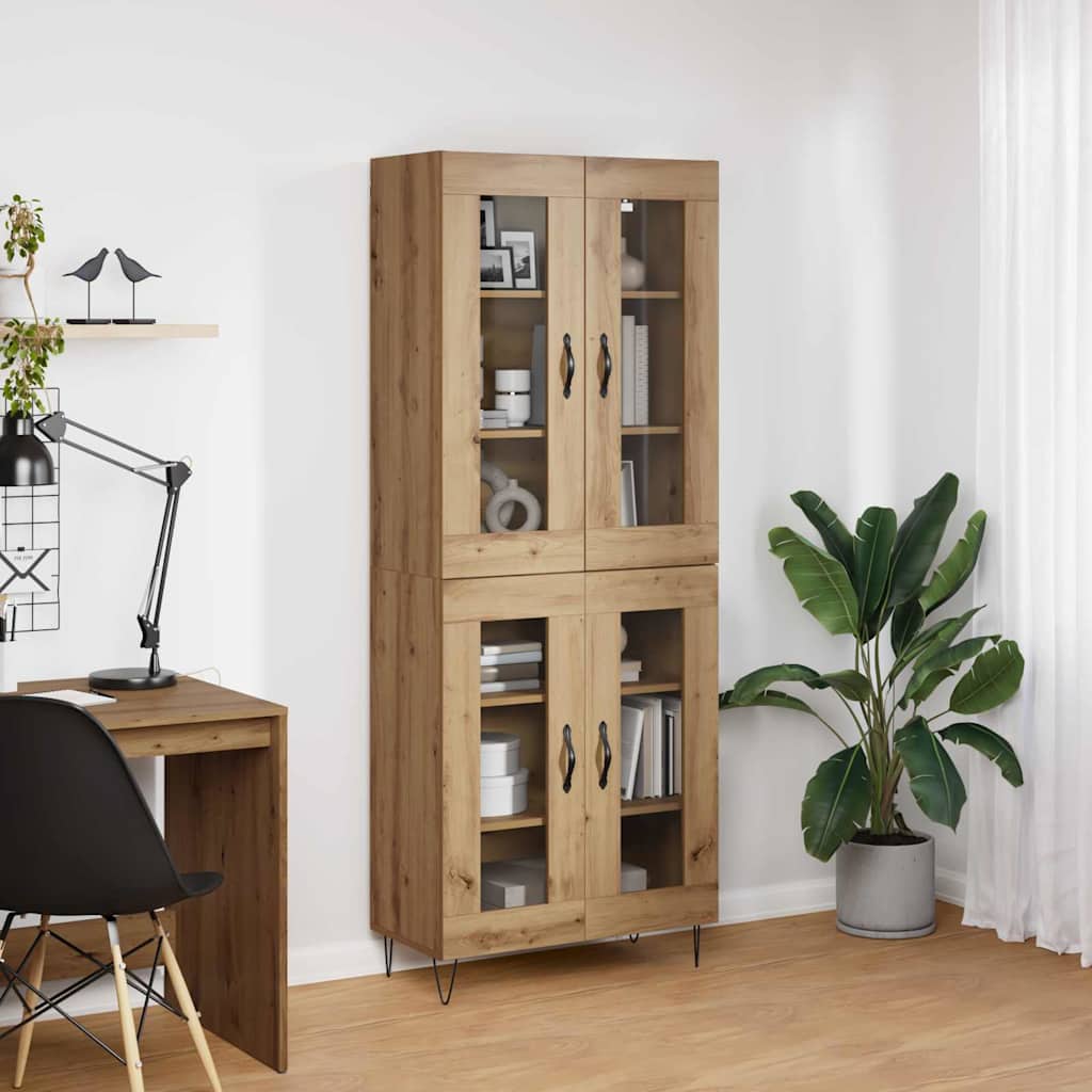 Highboard Umjetnički hrast 69,5 x 34 x 180 cm Konstruirano drvo