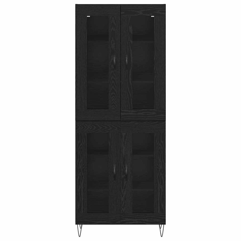 Highboard Crni hrast 69,5 x 34 x 180 cm Konstruirano drvo