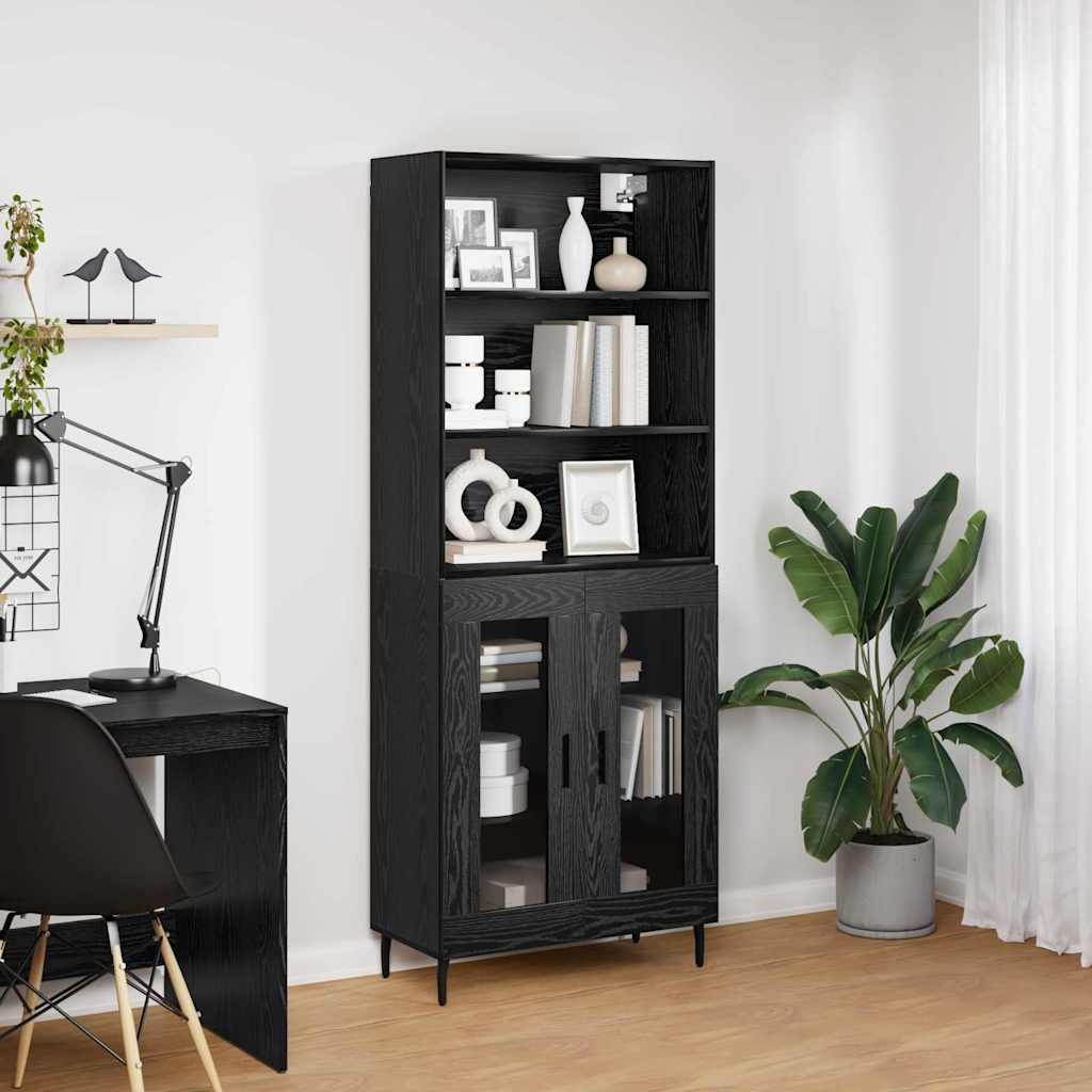 Highboard Crni hrast 69,5 x 34 x 180 cm