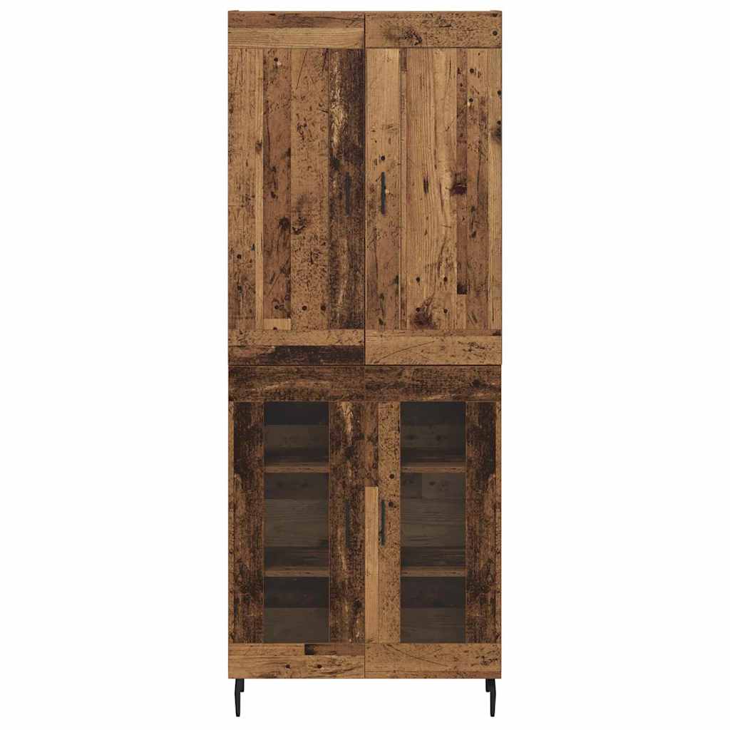 Highboard 2 pcs Staro drvo Konstruirano drvo