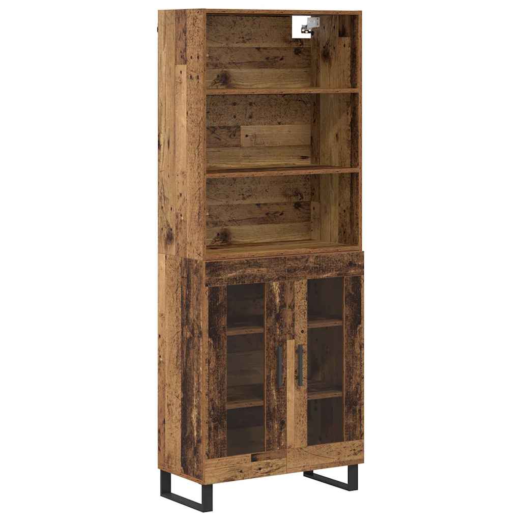 Highboard 2 pcs Staro drvo Konstruirano drvo