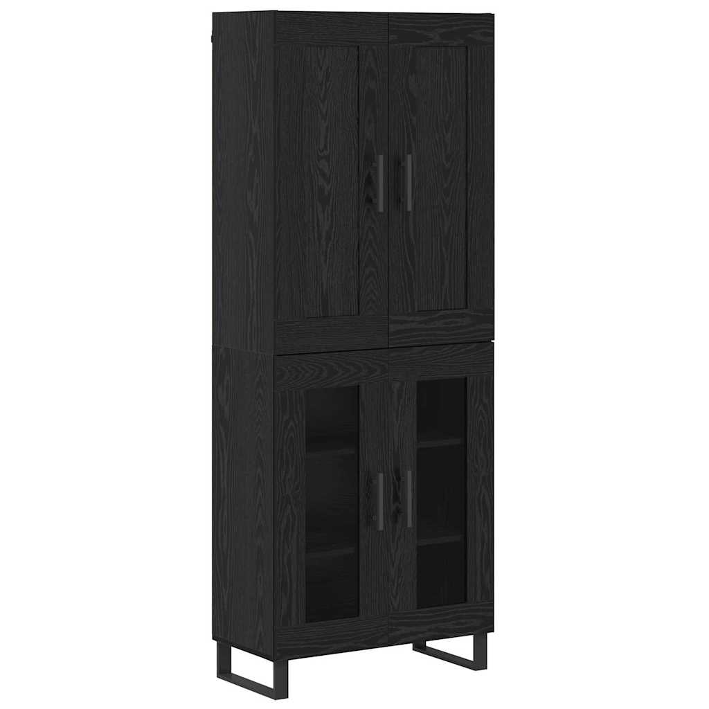 Highboard Crni hrast 69,5 x 34 x 180 cm Konstruirano drvo