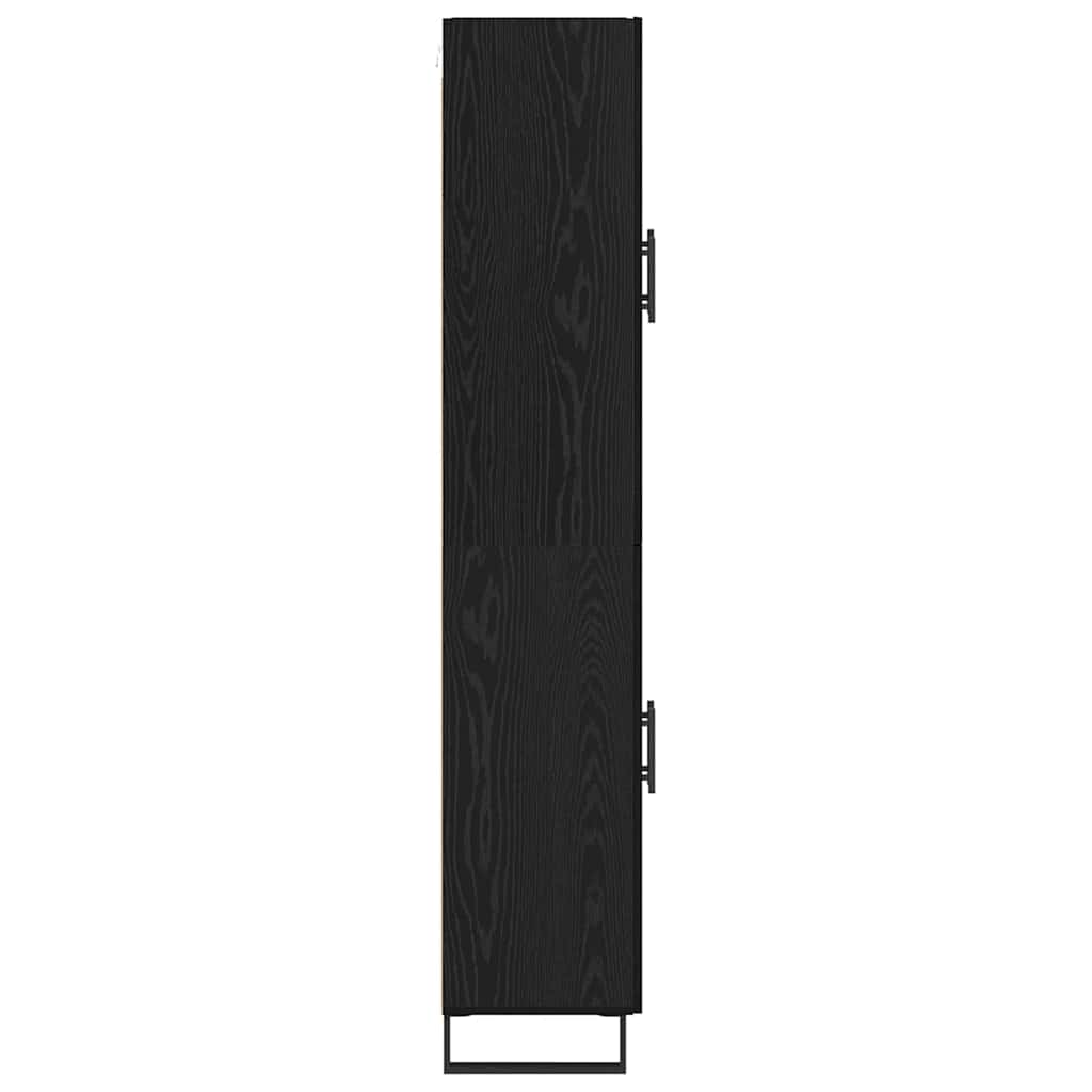 Highboard Crni hrast 69,5 x 34 x 180 cm Konstruirano drvo