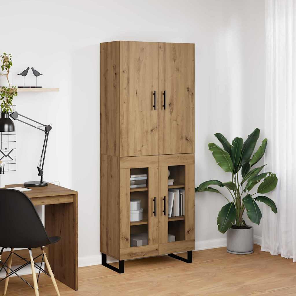 Highboard 2 pcs Umjetnički hrast 69,5 x 34 x 180 cm