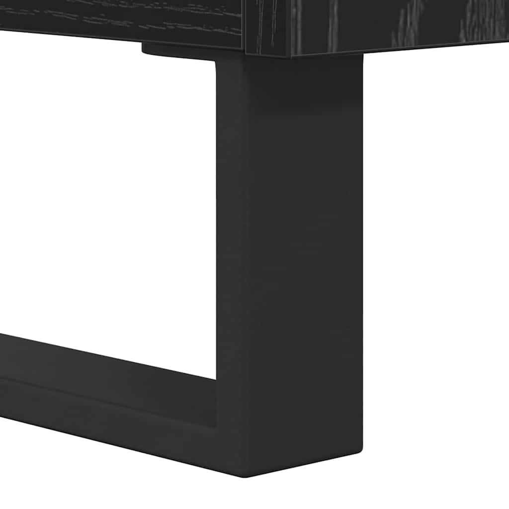 Highboard 2 pcs Crni hrast 69,5 x 34 x 180 cm