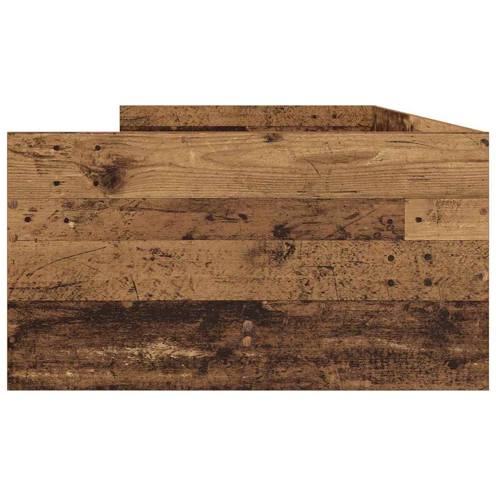Krevetna konstrukcija Staro drvo 90 x 200 cm Čvrsto borovo drvo