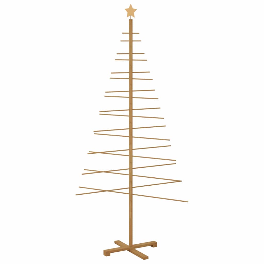 Drveno božićno drvce s stalakom Smeđa 210 cm bambus