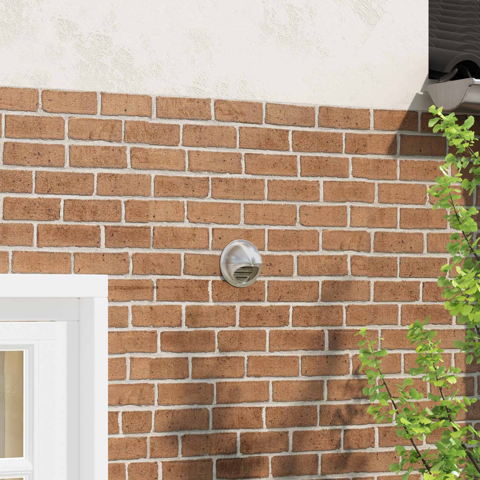 Pokrov ventilacije 2 pcs Srebrno 80 mm Nehrđajući čelik