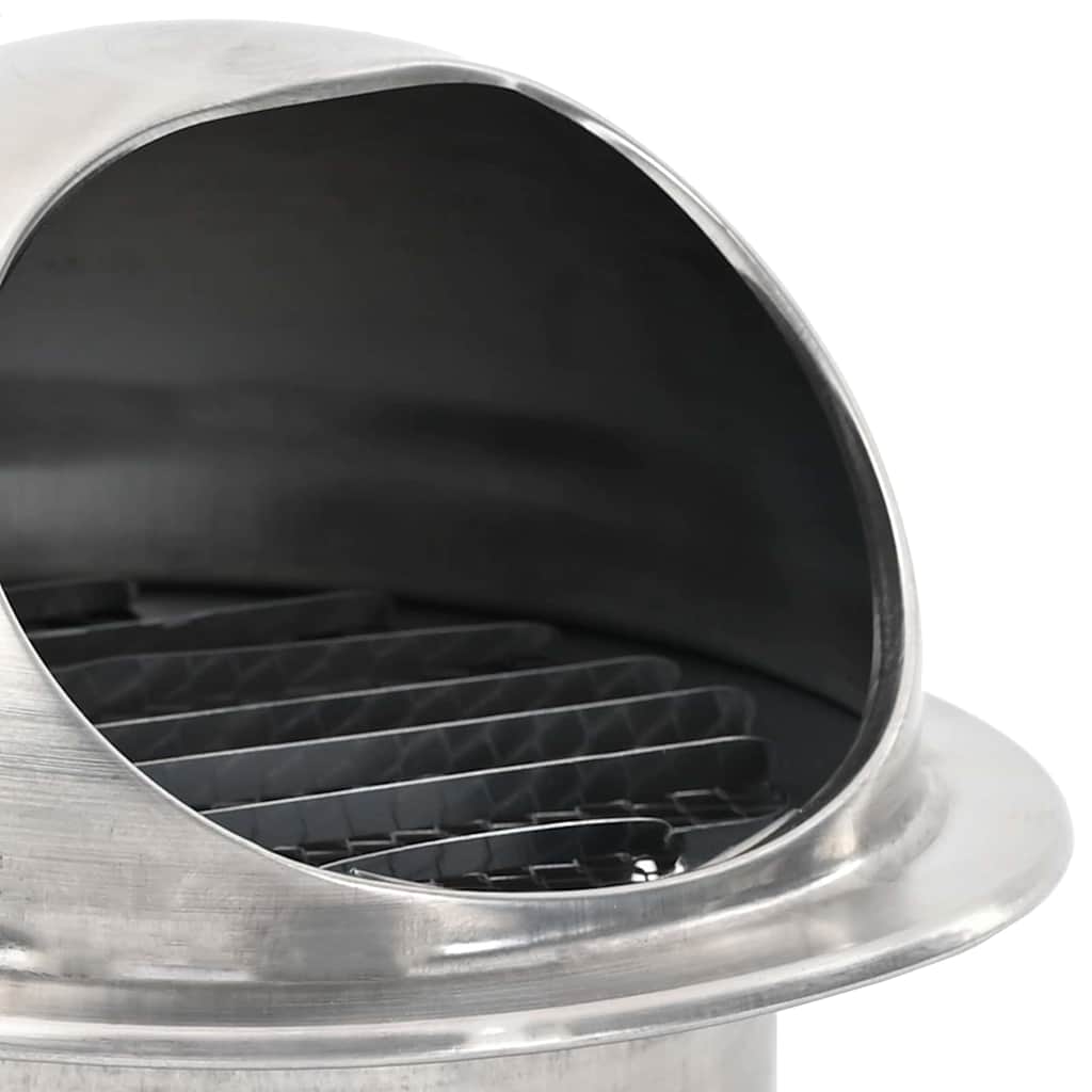 Pokrov ventilacije 8 pcs Srebrno 100 mm Nehrđajući čelik