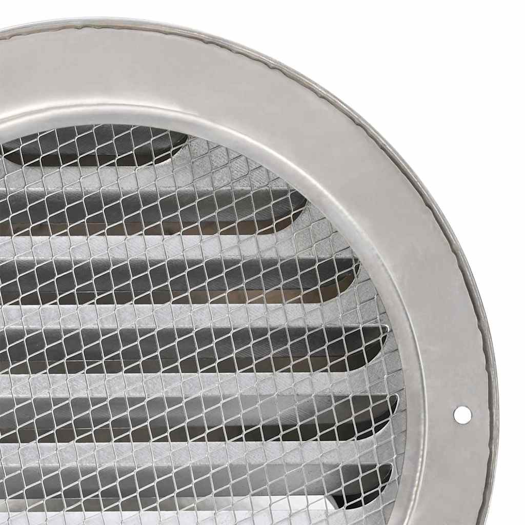 Pokrov ventilacije 2 pcs Srebrno 200 mm Nehrđajući čelik