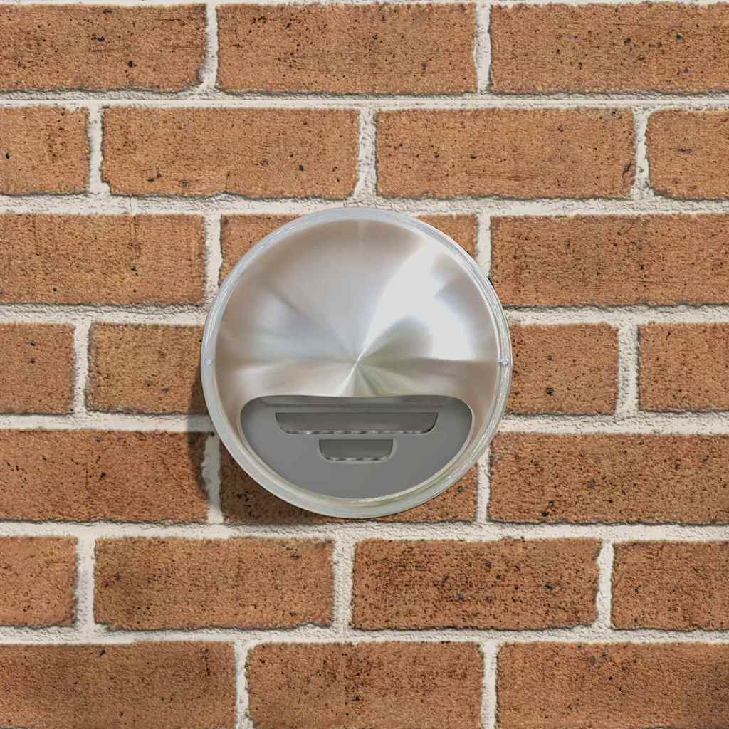 Pokrov ventilacije 2 pcs Srebrno 200 mm Nehrđajući čelik