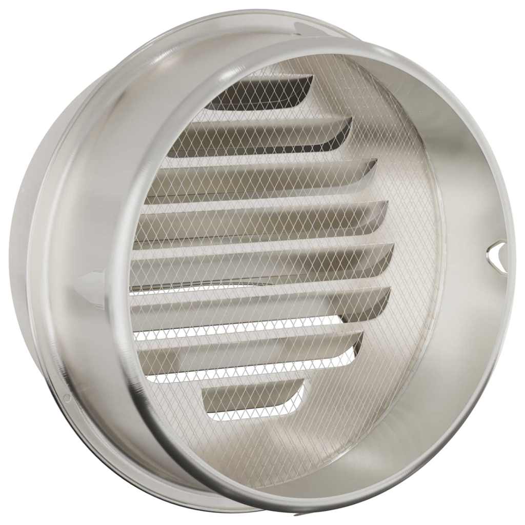 Pokrov ventilacije 2 pcs Srebrno 200 mm Nehrđajući čelik