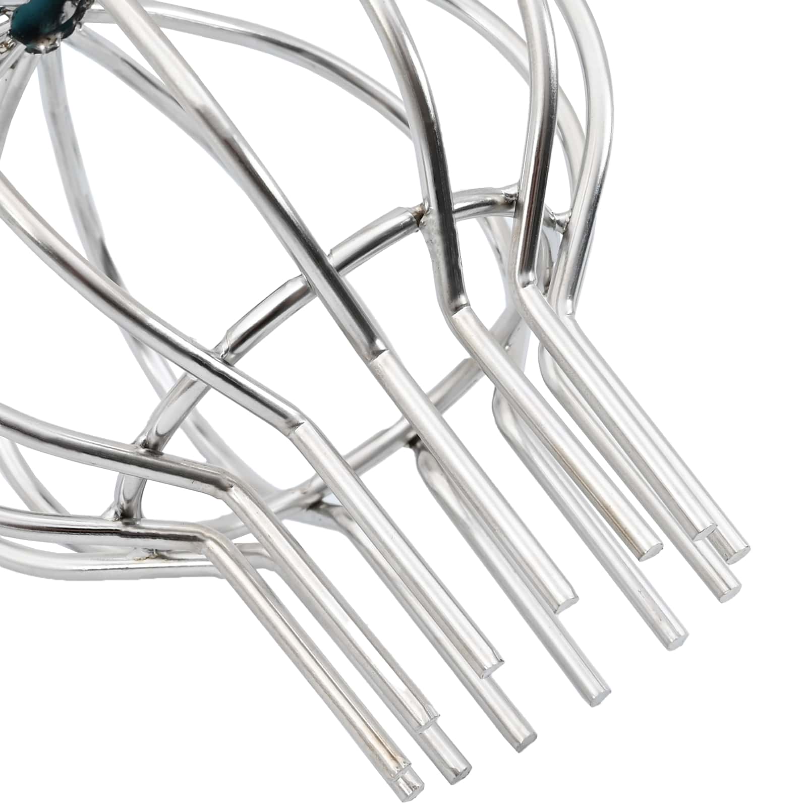 Zaštita od lišća za žljeb 8 pcs Srebrno 110 mm Nehrđajući čelik