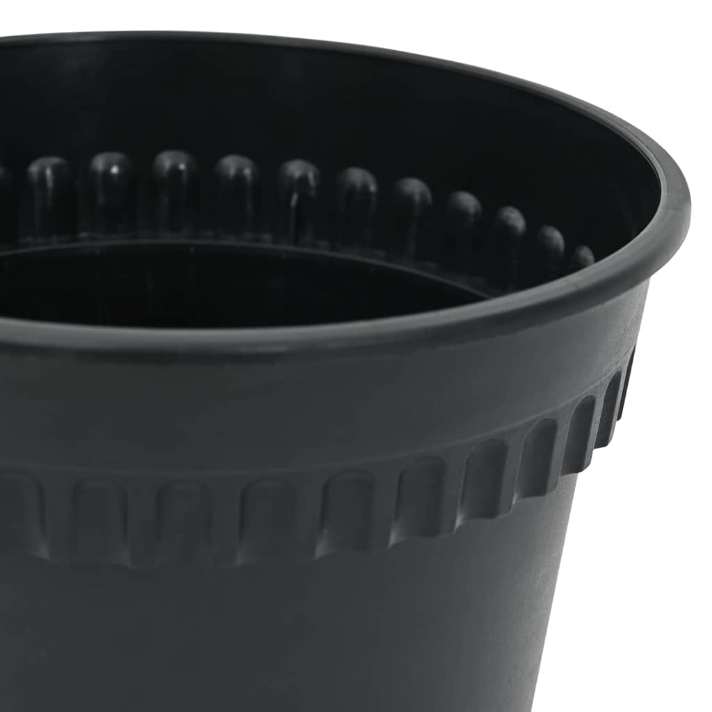 Okrugla saksija za cveće 6 pcs Crna Ø 17 x 14 cm Plastika