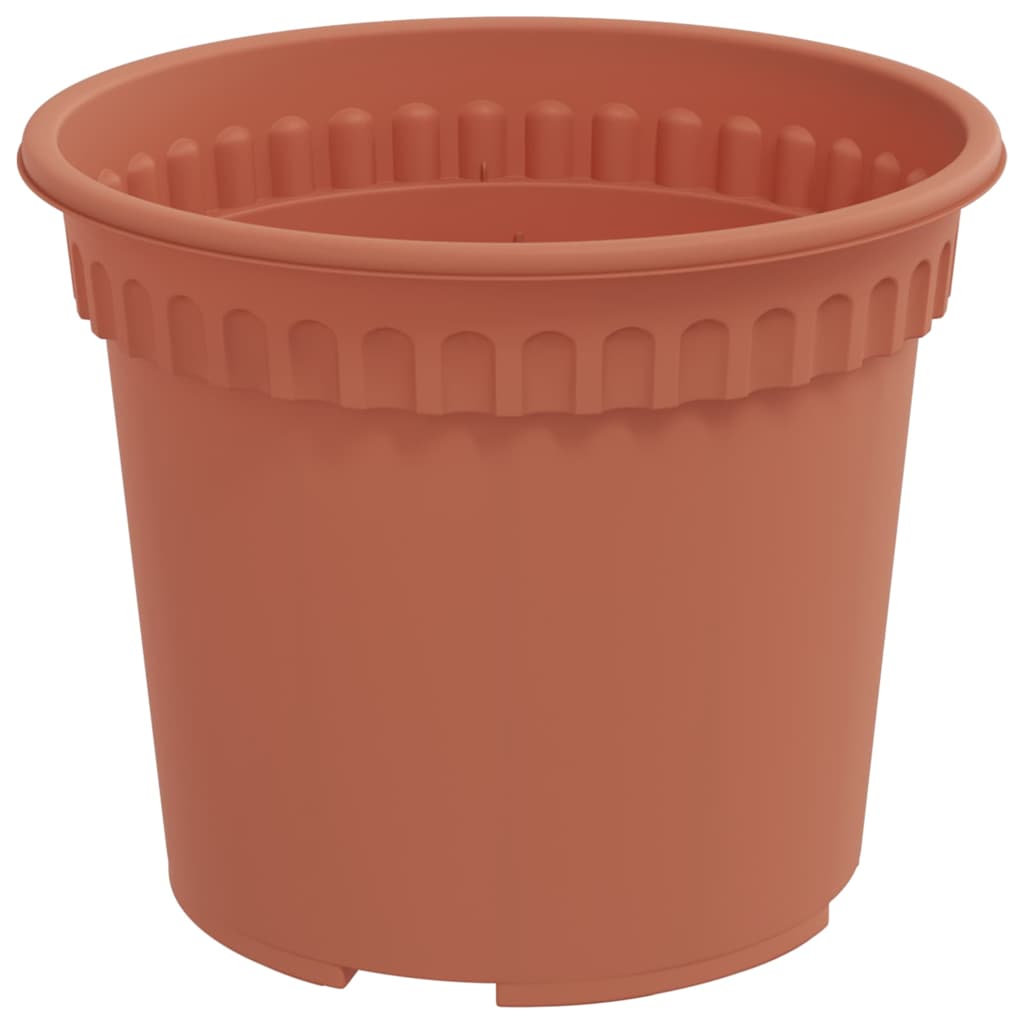 Okrugla saksija za cveće 24 pcs Crvena cigla Ø 12,5 x 10 cm