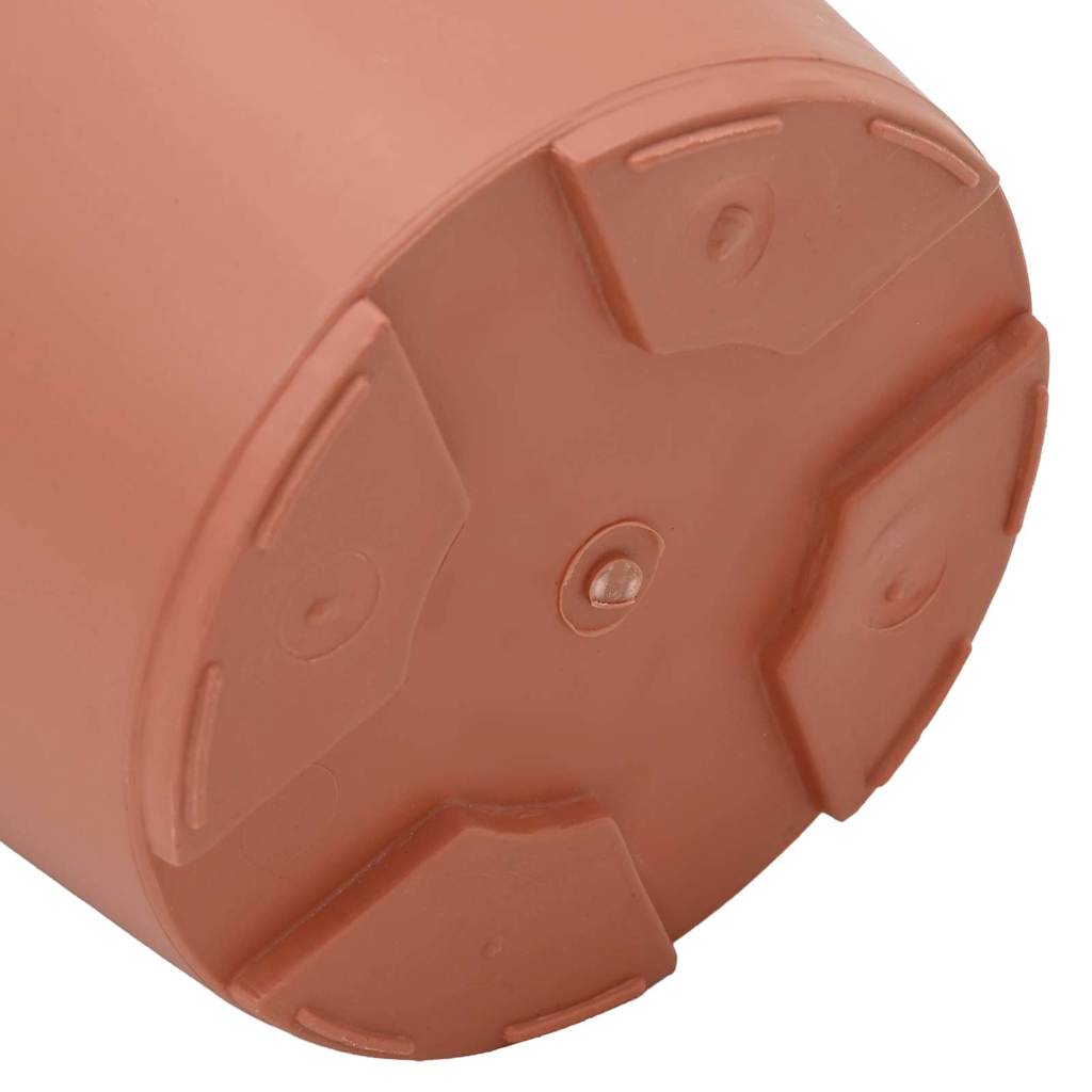 Okrugla saksija za cveće 24 pcs Crvena cigla Ø 17 x 14 cm